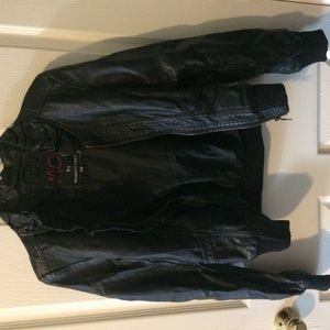 Black (Faux) Leather Jacket